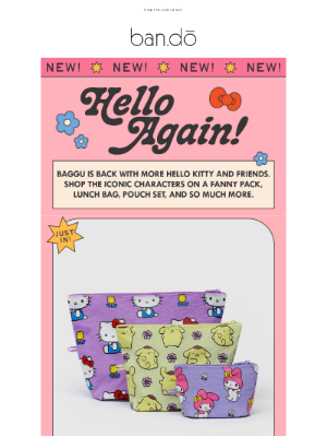 ban.do - Hello again, Baggu x Hello Kitty!