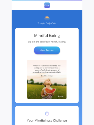 Calm - Friday's Daily Calm: Mindful Eating