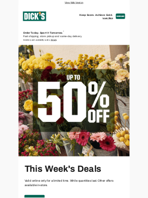 GameChanger Media, Inc. - Find some new spring faves! Up to 50% off this week's deals