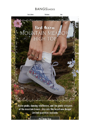 BANGS Shoes - [NEW] Mountain Meadow High Top ⛰️🌸