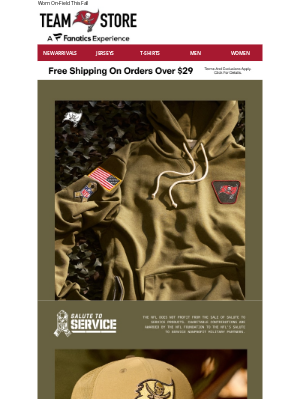 Tampa Bay Buccaneers - Just Launched: Buccaneers 2025 Salute To Service Collection