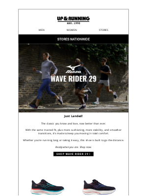 Up & Running (United Kingdom) - New in : Wave Rider 29
