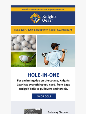 KnightsGear - Make his day with a golf gift he’ll love ⛳