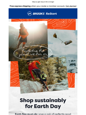 Brooks Running - Celebrate Earth Day with ReStart 🌎