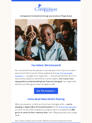 Compassion International - From donations to visits — we’re spilling the tea ☕