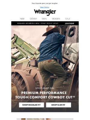 Wrangler - Cowboy favorites, now in canvas