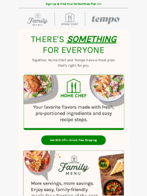 Home Chef - You’re a few clicks from finding the perfect meal plan