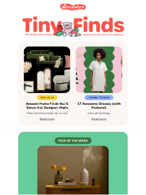 Tinybeans - Designer(ish)  home finds on Amazon