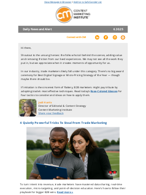 Content Marketing Institute - 4 Quietly Powerful Tricks To Steal From Trade Marketing