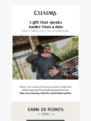CUADRA - Give with meaning. Earn double.