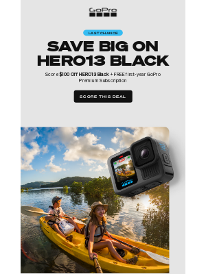 Your Last Chance to Save $100 on HERO13 Black→