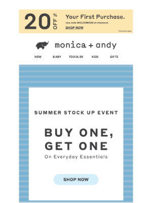 Monica + Andy - Buy One, Get One... And Get Ready For Summer