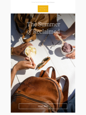 Moore & Giles - This summer, Reclaimed is back in charge