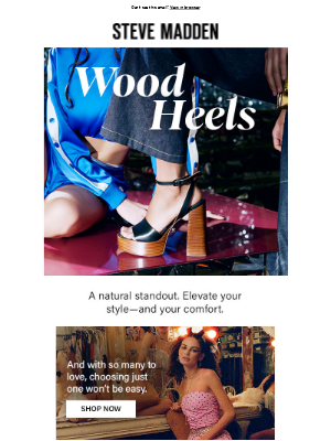 Steve Madden - Spring Trend File: Wood Heels