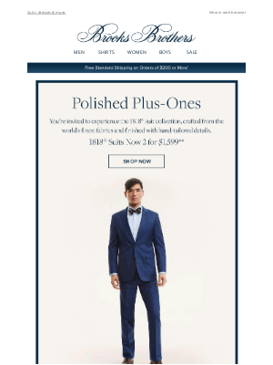 Brooks Brothers - Up to 50% off party-ready styles