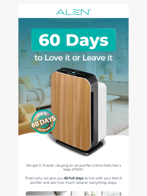 Alen - 60 Days of Risk-Free Air Purification