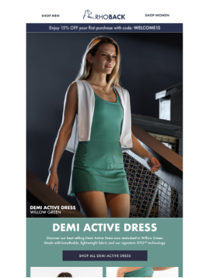 RHOBACK - The Demi Active Dress