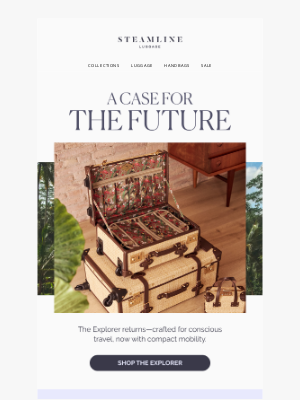 Steamline Luggage - The Explorer is Back—and Spinning!