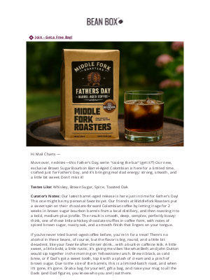 BeanBox - GOING FAST: 🥃 Brown Sugar Barrel-Aged Colombia ☕️