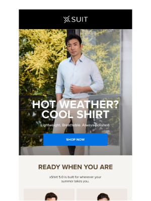 X Suit - The only shirt you need for summer ☀️