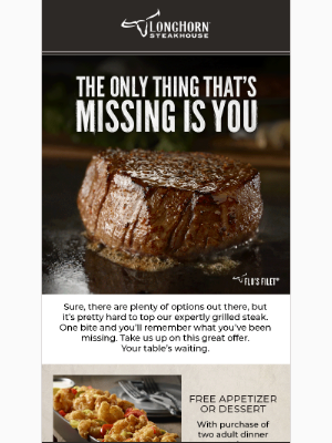 LongHorn Steakhouse - Flavor is calling.