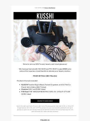 Kusshi - Luxury Giveaway: KUSSHI x MANIME x FHI HEAT 🔥