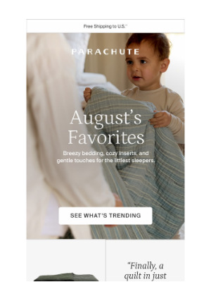 Parachute Home - These 5 Pieces Won August