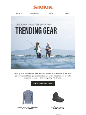 Simms Fishing Products - This week's top trending styles
