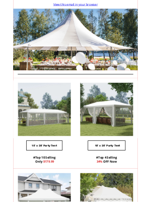 Aosom - From backyard BBQs to big events — set the scene in style with durable, easy-up party tents