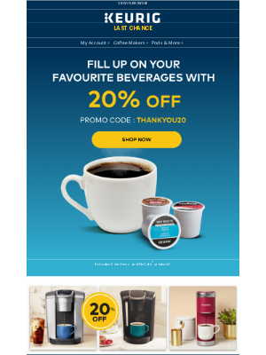 Keurig Canada - ⏰ LAST DAY OF OUR BIGGEST SALE OF THE SUMMER!