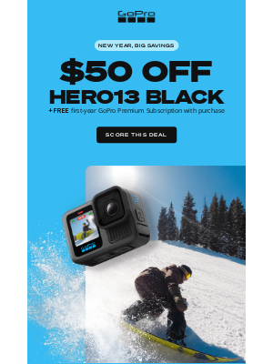 GoPro - BIG Sales to Ring in the New Year 🔔