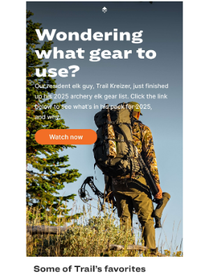 goHUNT - What's In Trail's Pack?