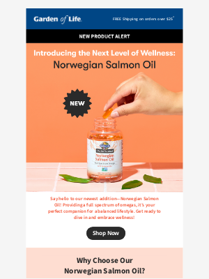 Garden of Life - Get Hooked on Our NEW Salmon Oil! 🐡🐡