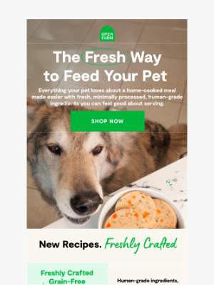 Open Farm - Just dropped: Fresh meals