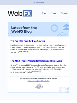 WebpageFX - The Top 10 AI Tools for Data Analysis...