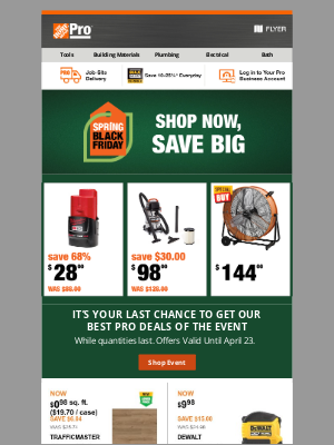The Home Depot (Canada) - Spring Black Friday Is Ending Soon ⏰