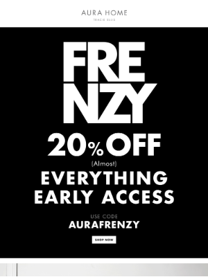 Aurahome - 🌪 AURA FRENZY 20% off (Almost) EVERYTHING Ends Tonight! 🌪