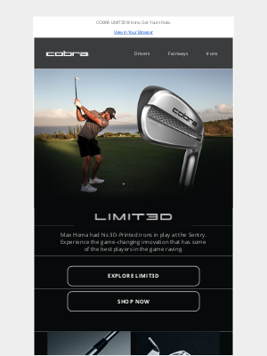 COBRA PUMA GOLF - LIMIT3D Irons – 3D Printed Performance