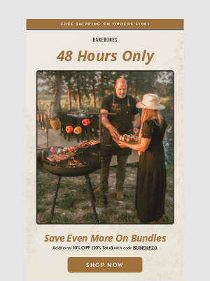 Barebones Living - Save an extra 10% on bundles (20% total)