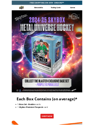 Upper Deck - 2024-25 Skybox Metal Universe Hockey is Now Available!