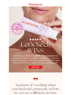 Womaness - Transform your neck with this award-winning fave ✨