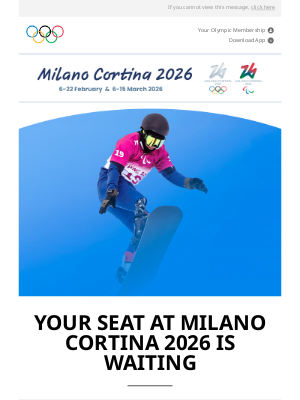 International Olympic Committee - Experience the Games in person!