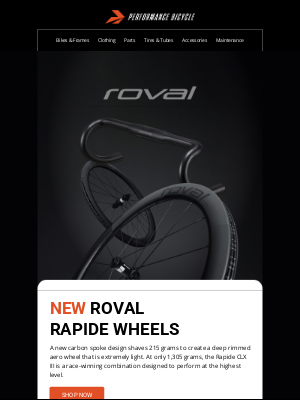 Performance Bicycle - New Roval Rapide Wheels!!