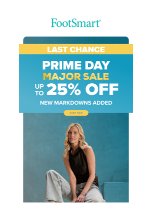 FootSmart - 🚨 Final Hours: Prime Day Deals