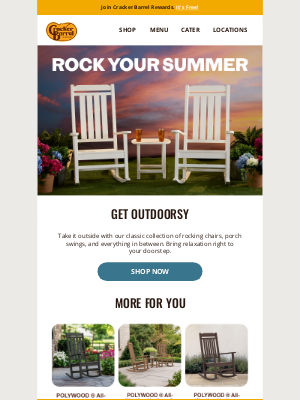 Cracker Barrel - Shop endless summer fun