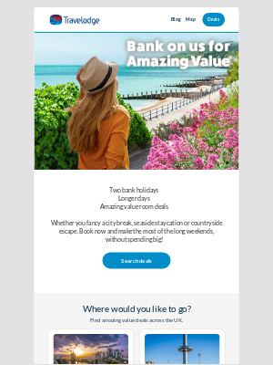 Travelodge (United Kingdom) - Big breaks without the big spend 💸