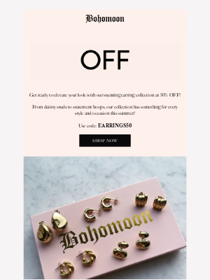 Bohomoon - 50% Off ALL Earrings 💫