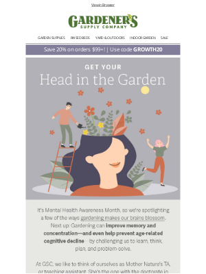 Gardener's Supply Company - Class Is in Session: Gardening for Cognitive Health 📚 🧠