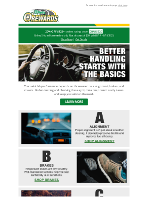 O'Reilly Auto Parts - Master the ABCs of Vehicle Control