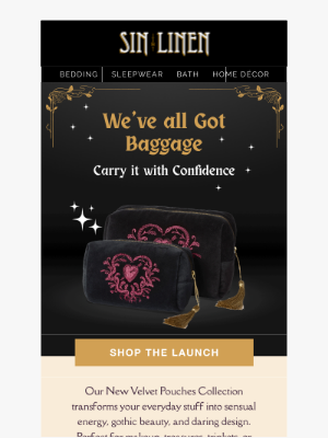 Sin in Linen - NEW Makeup Bags 🛍️